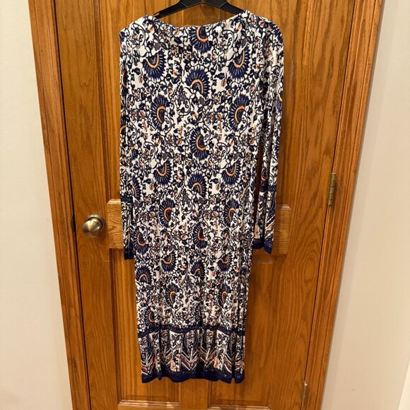 Tory Burch Chrissy Dress, Madura Knit B Ocean Mist, SZ XL, NWT - Picture 6 of 11